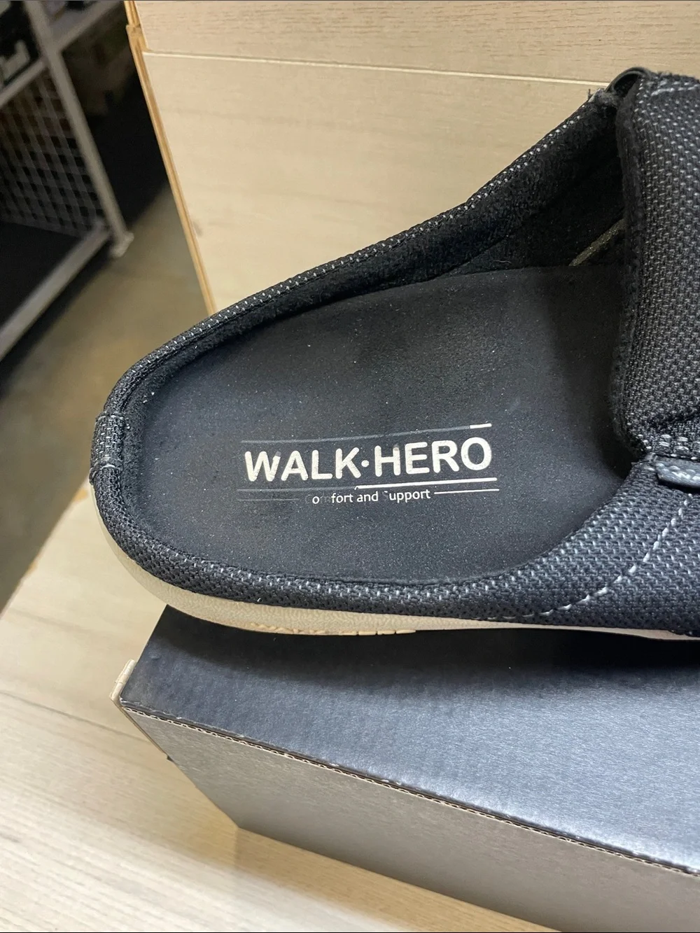 Walk Hero Black Slip-On Casual Loafers #1044